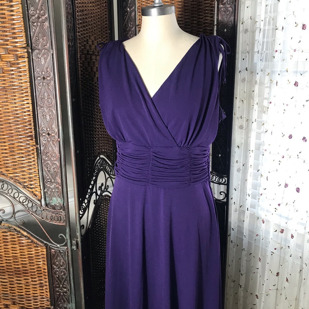 Aa Studio Elegant Purple Maxi Dress